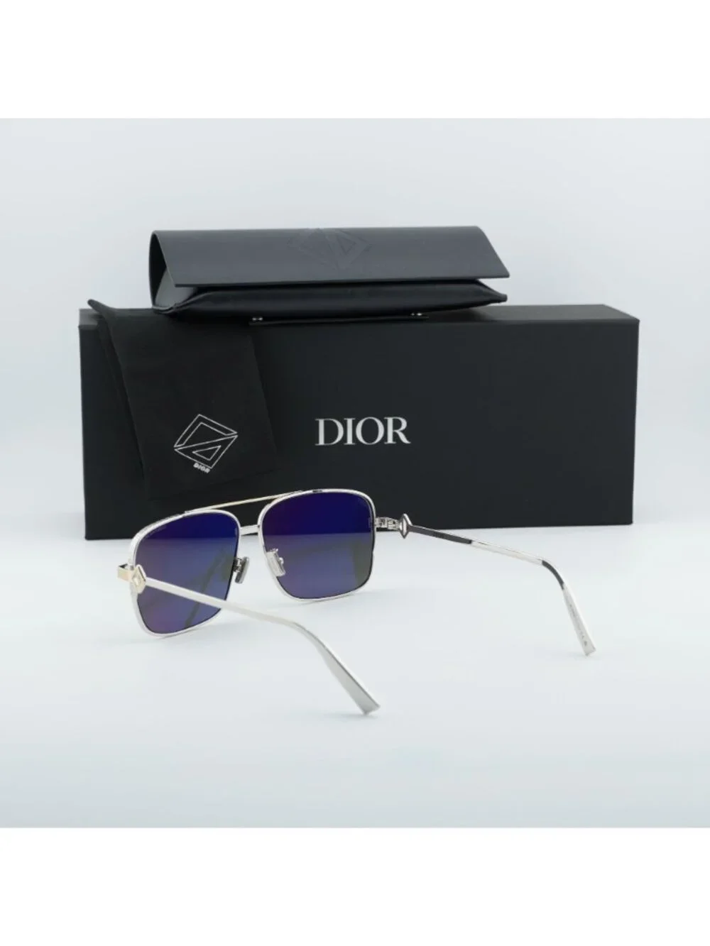 Dior CD DIAMOND S9F F2A5 Square Sunglasses – Palladium / Silver Mirror